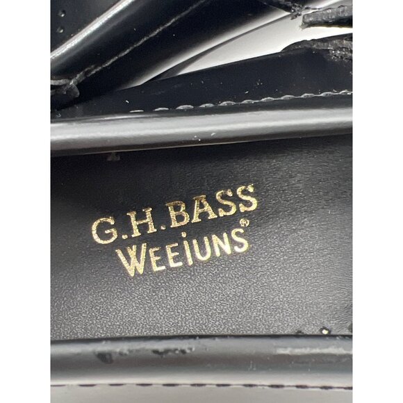 G.H. Bass Weejuns Womens Size 9 Black Leather Mary Jane Loafers With Buckle Clos - Picture 9 of 12